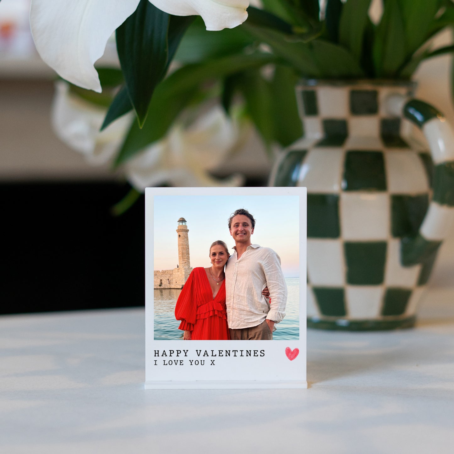 NEW! Personalised Happy Valentines photo plaque