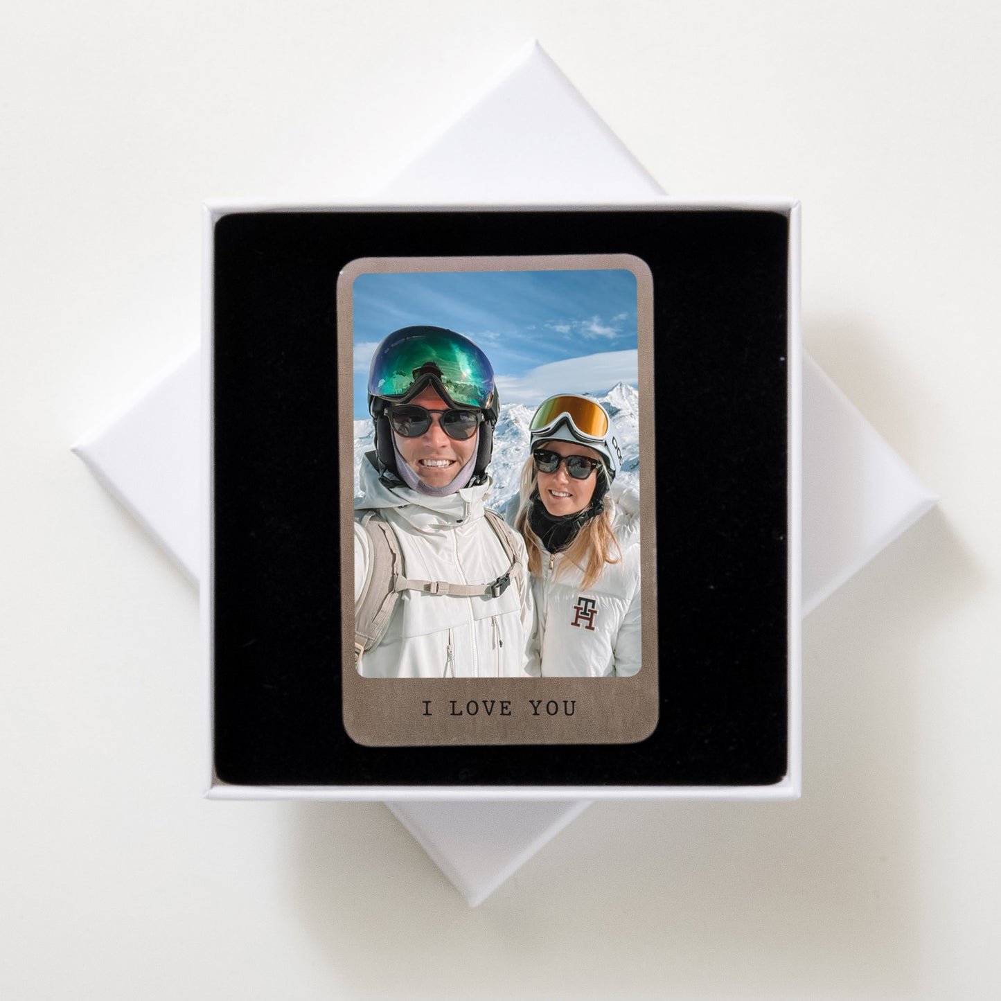 NEW! Personalised metal photo wallet gift