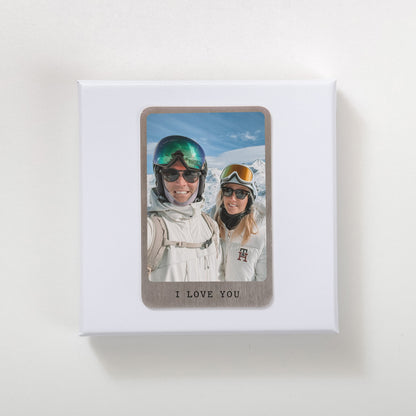 NEW! Personalised metal photo wallet gift