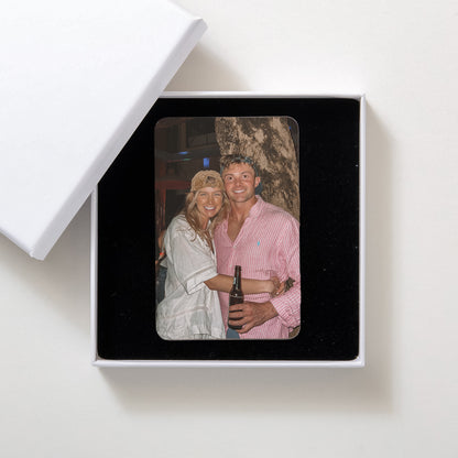 NEW! Personalised metal wallet photo gift