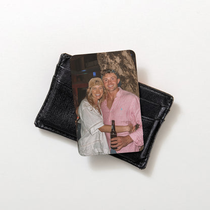 NEW! Personalised metal wallet photo gift