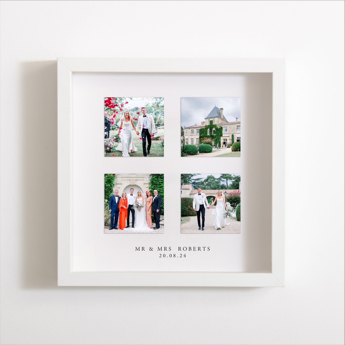 Personalised photo collage frame