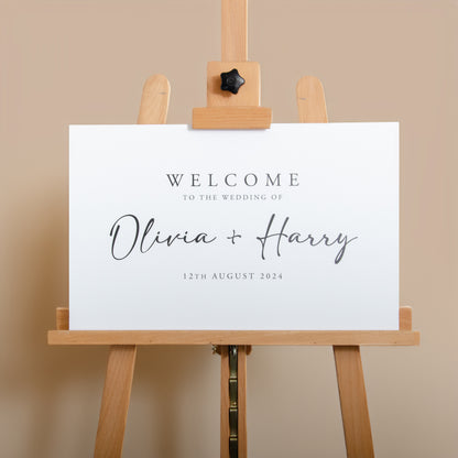 Wedding welcome sign