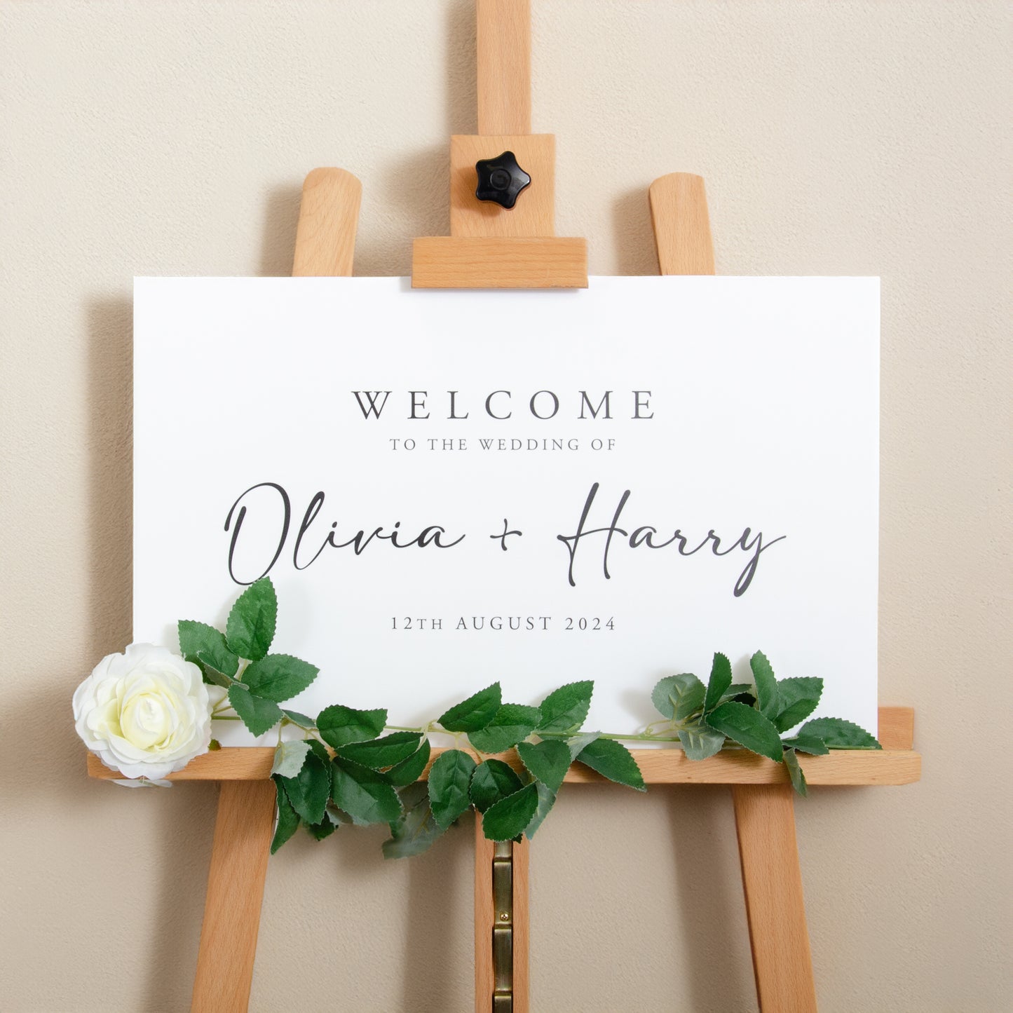 Wedding welcome sign