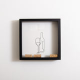 NEW! Wine bottle cork collector frame