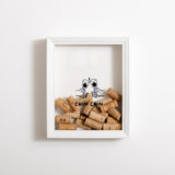 NEW! Chin chin wine cork frame