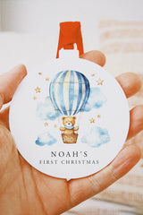 NEW! First Christmas hot air ballooon bauble decoration