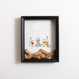 NEW! Wine bottles cork frame