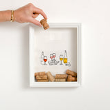 NEW! Wine bottles cork frame