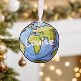 NEW! World Map Christmas bauble decoration