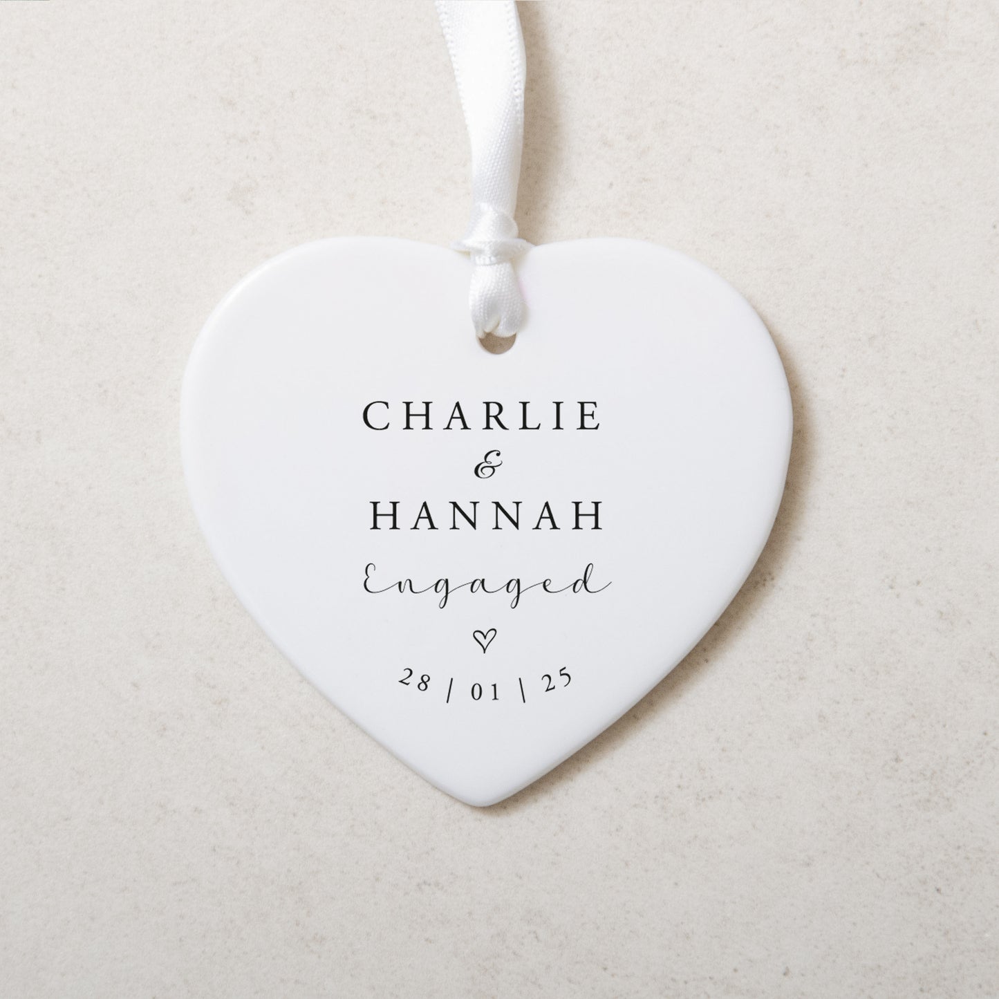 NEW! Personalised engagement heart gift