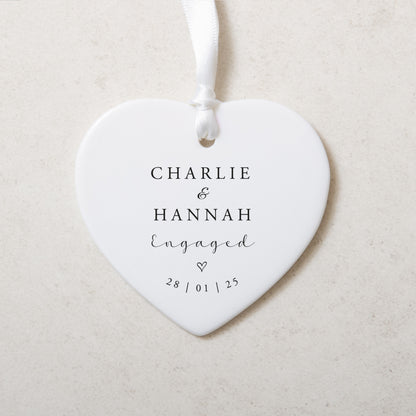 NEW! Personalised engagement heart gift