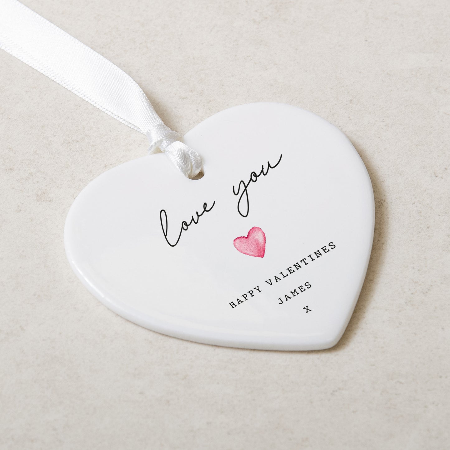 NEW! Valentines love heart ornament gift