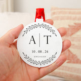 NEW! Engagement initial bauble decoration