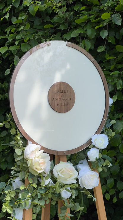 Wedding guest book circle dropbox