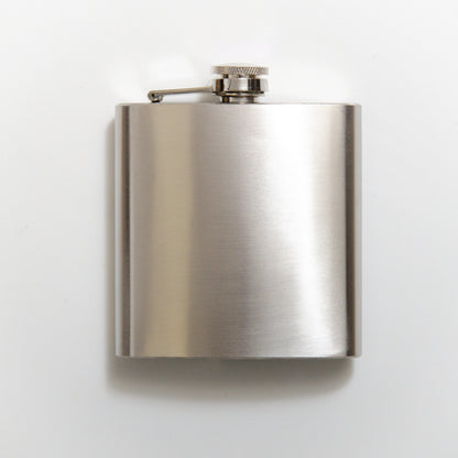 Personalised stainless steel hip flask corporate