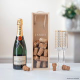 Personalised engagement cork collector bottle box