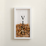 Vertical white cork frame