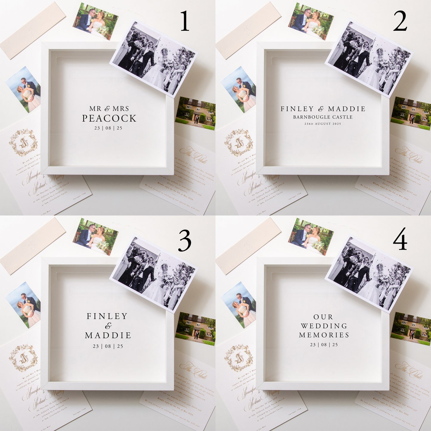 NEW! Wedding keepsake memory box frame