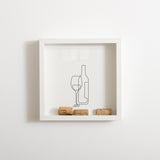 NEW! Wine bottle cork collector frame