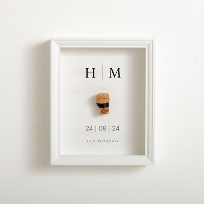 Wedding cork saver frame