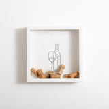 NEW! Wine bottle cork collector frame