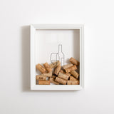 NEW! Wine bottle cork frame