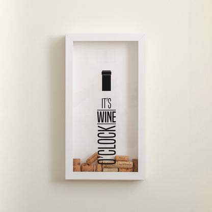 Vertical white cork frame