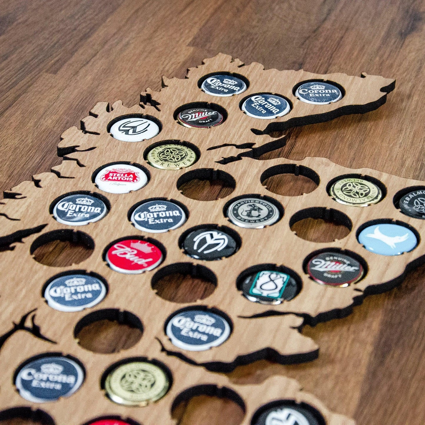 Beer Cap Scotland Map - Stag Design