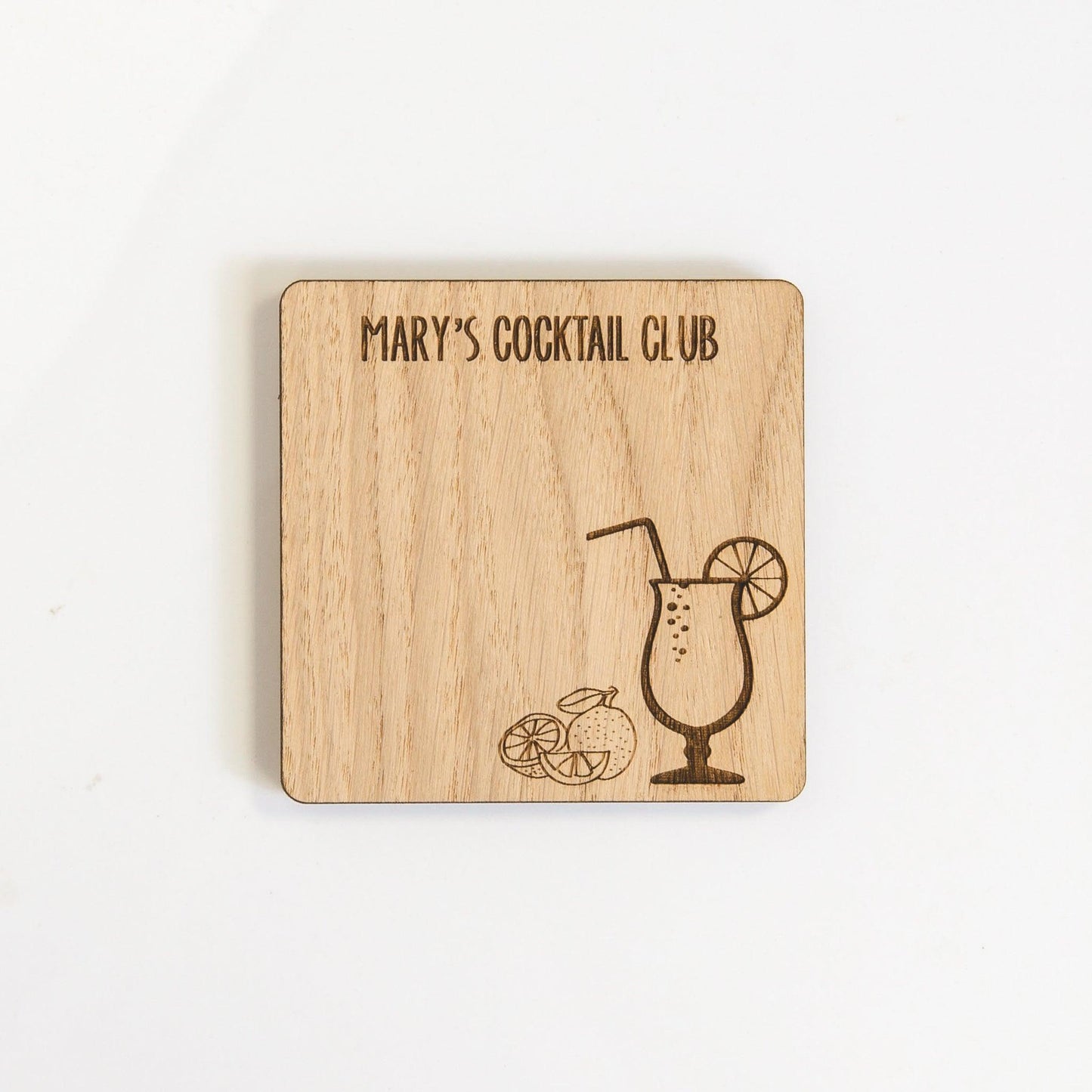 Gin Cocktail Coasters - Stag Design