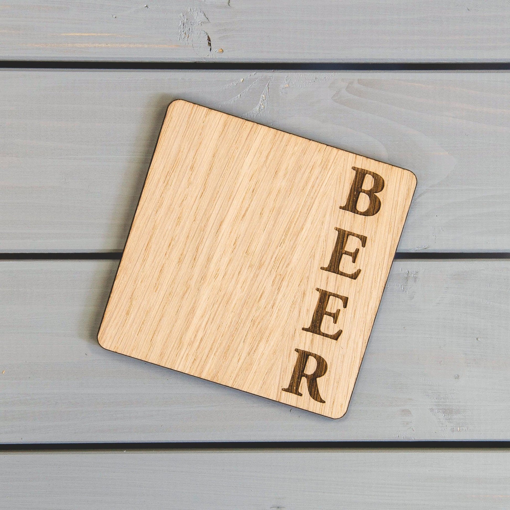 Drinks name coaster - Stag Design