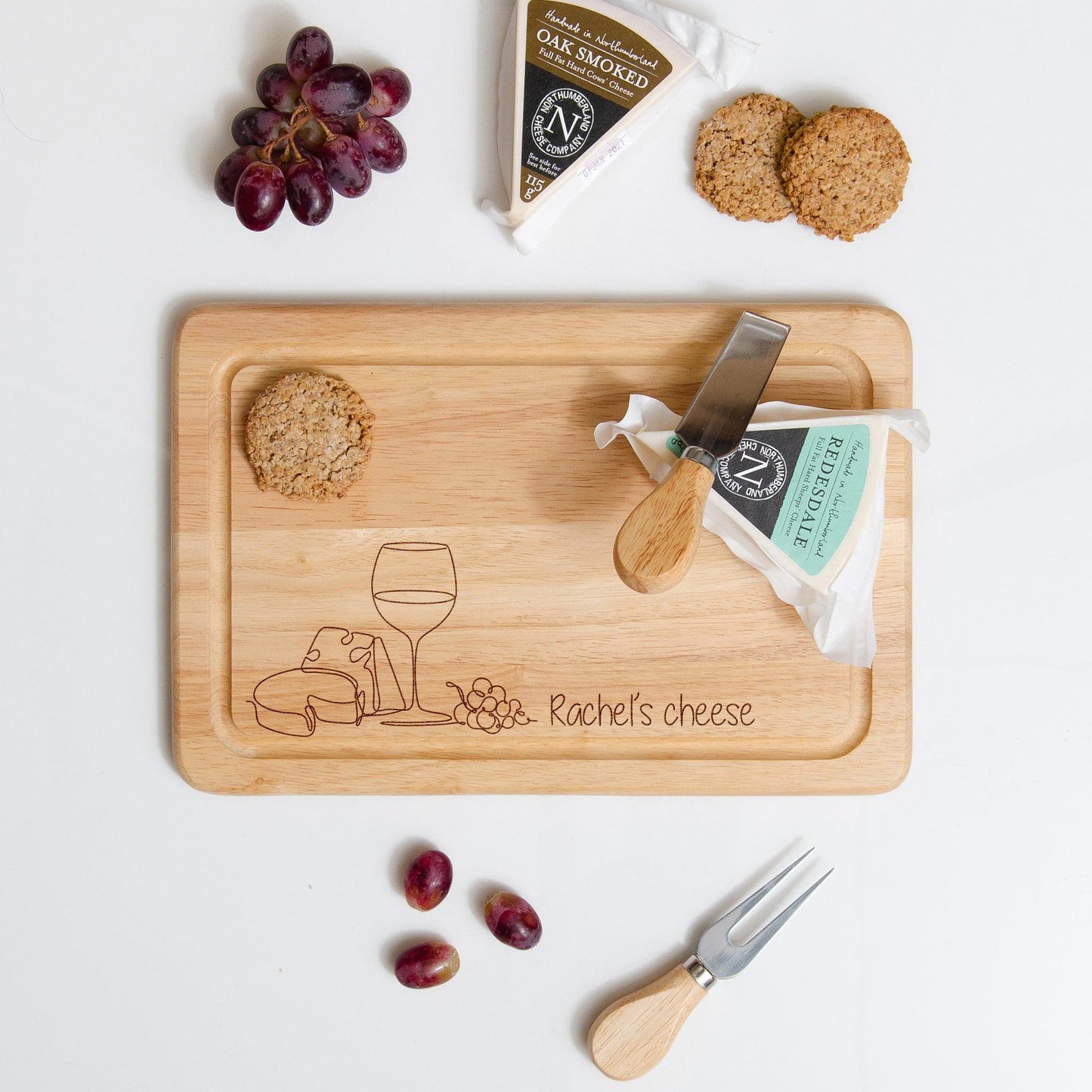 Personalised cheese board - Stag Design