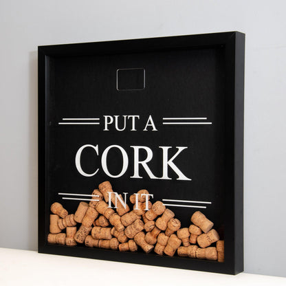 Extra large cork memory box frame - Stag Design