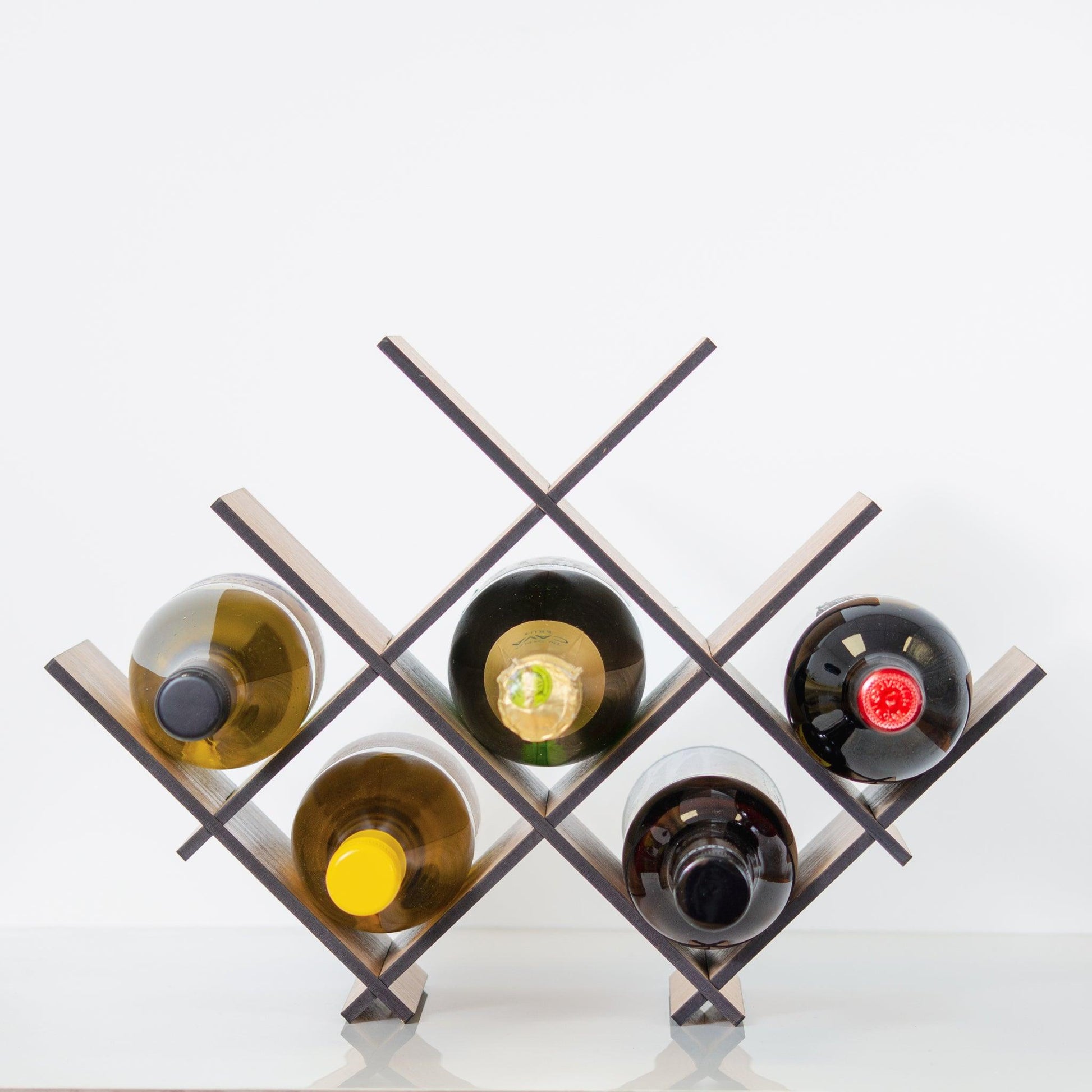 Wooden wine rack - Stag Design