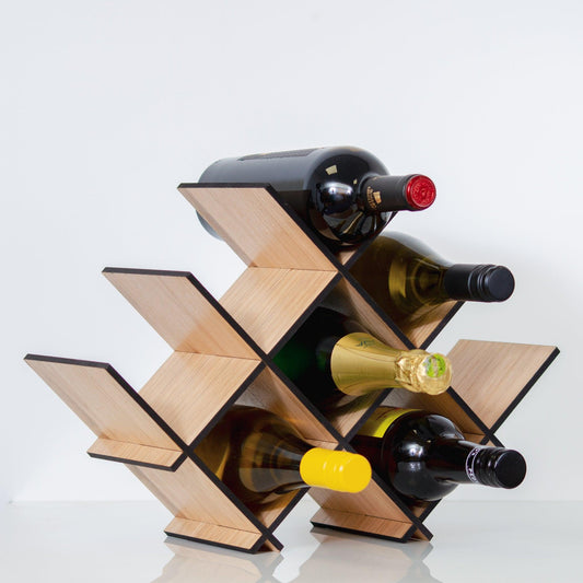 Wooden wine rack - Stag Design