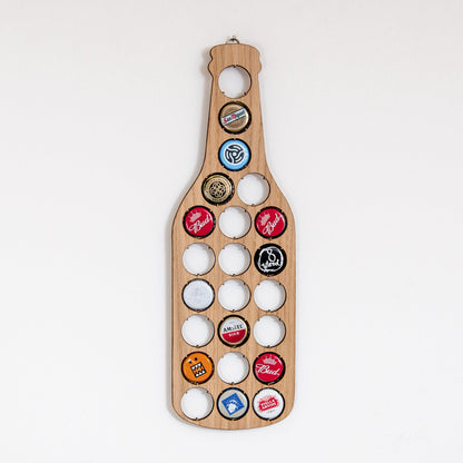 Beer cap bottle shape wall hanging - Stag Design