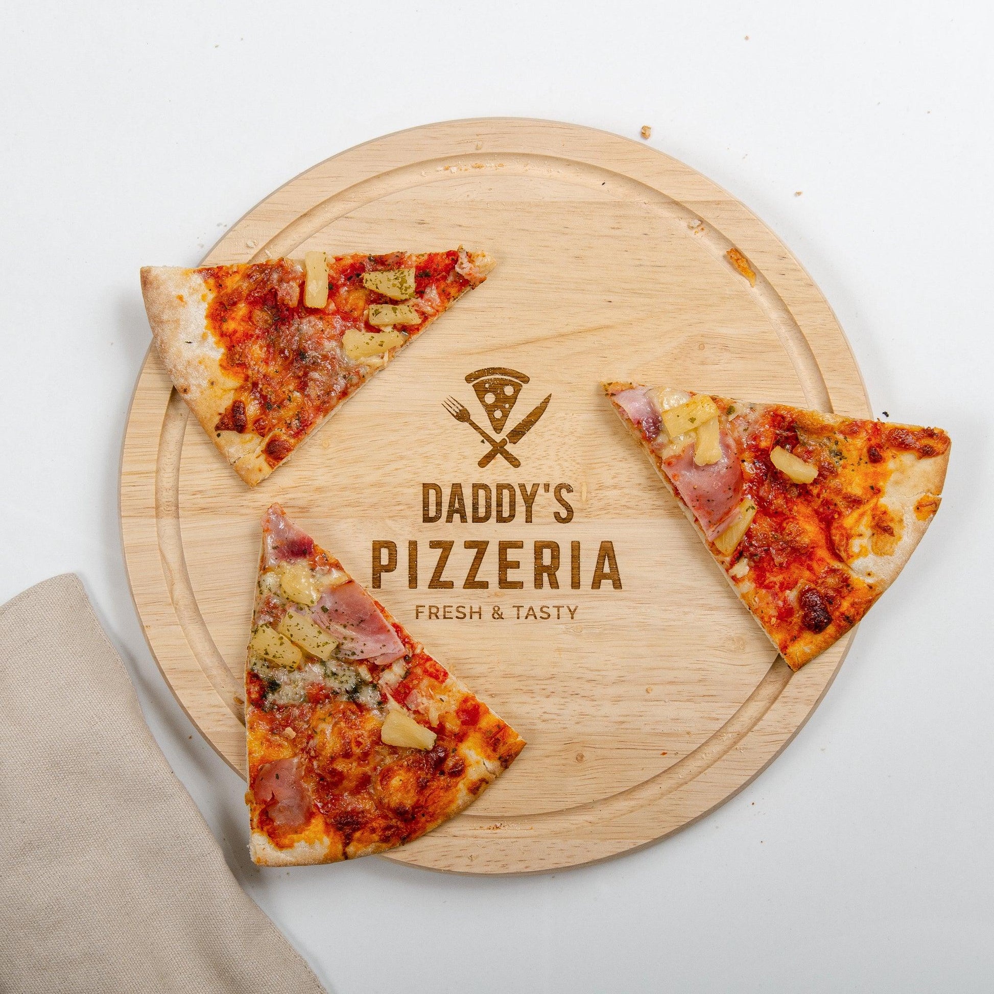 Personalised Pizza Serving Board - Stag Design