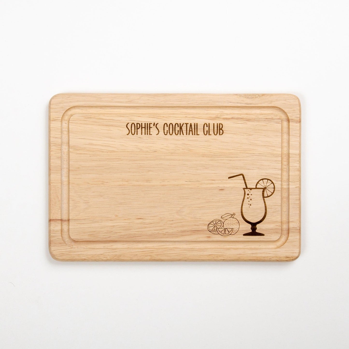 Gin Chopping Board - Stag Design