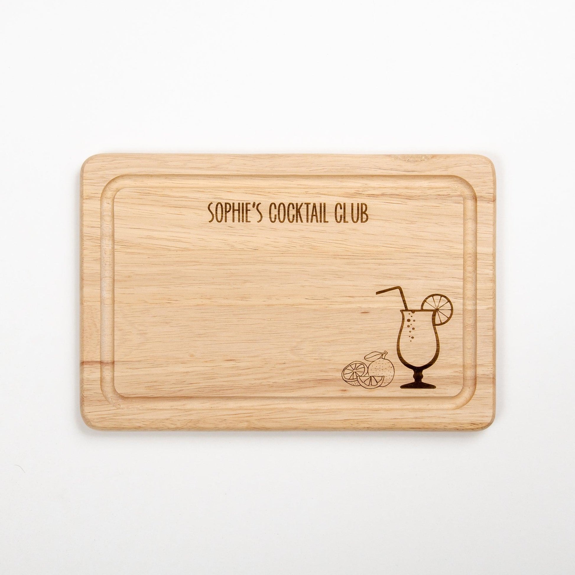 Gin Chopping Board - Stag Design