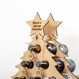 Personalised oak Advent calendar for craft beer - Stag Design