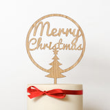 Merry Christmas cake topper - Stag Design