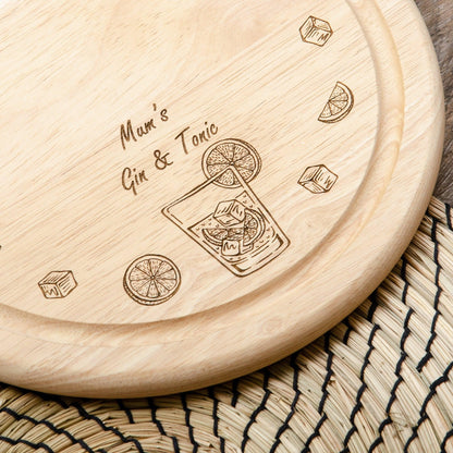 Gin chopping board - Stag Design