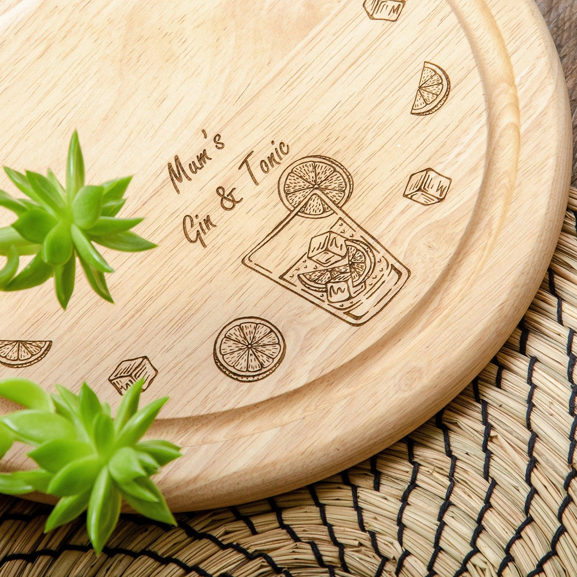 Gin chopping board - Stag Design