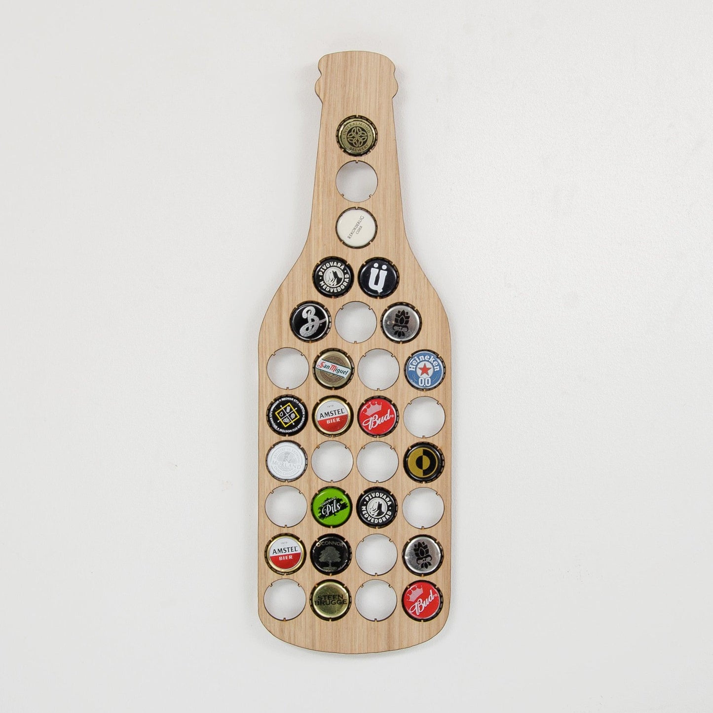 Beer cap bottle shape wall hanging - Stag Design