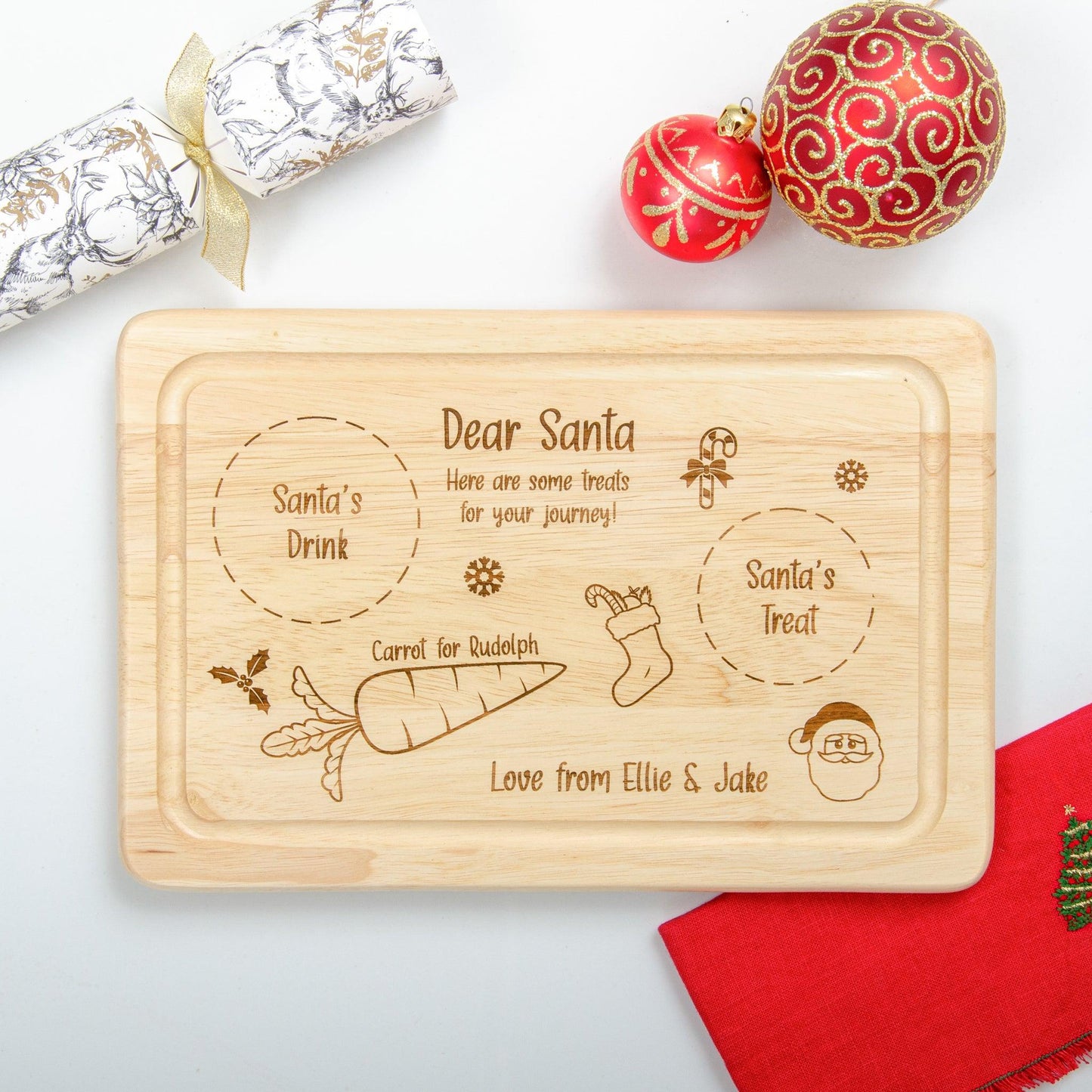 Christmas Eve board for Santa - Stag Design