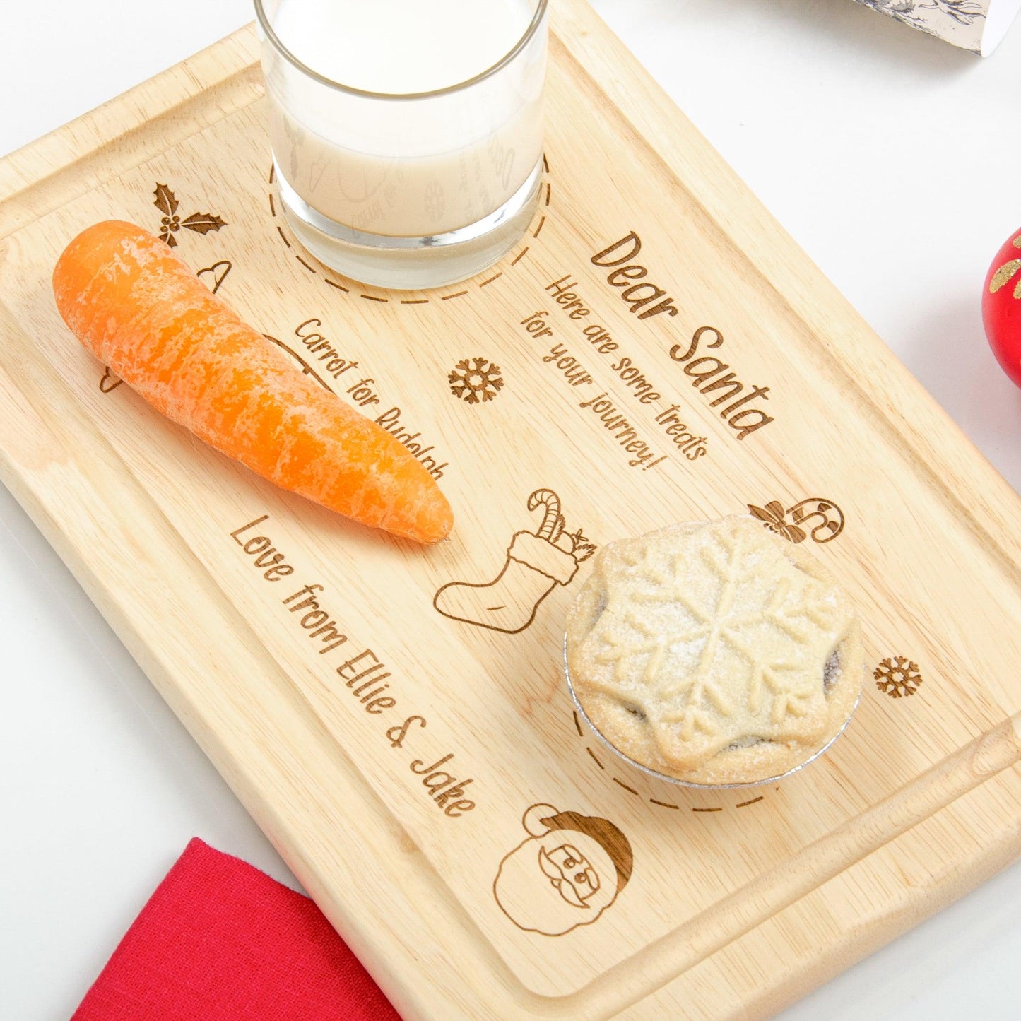 Christmas Eve board for Santa - Stag Design