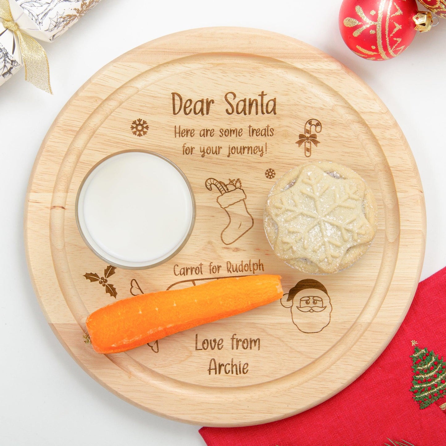 Christmas Eve board for Santa - Stag Design