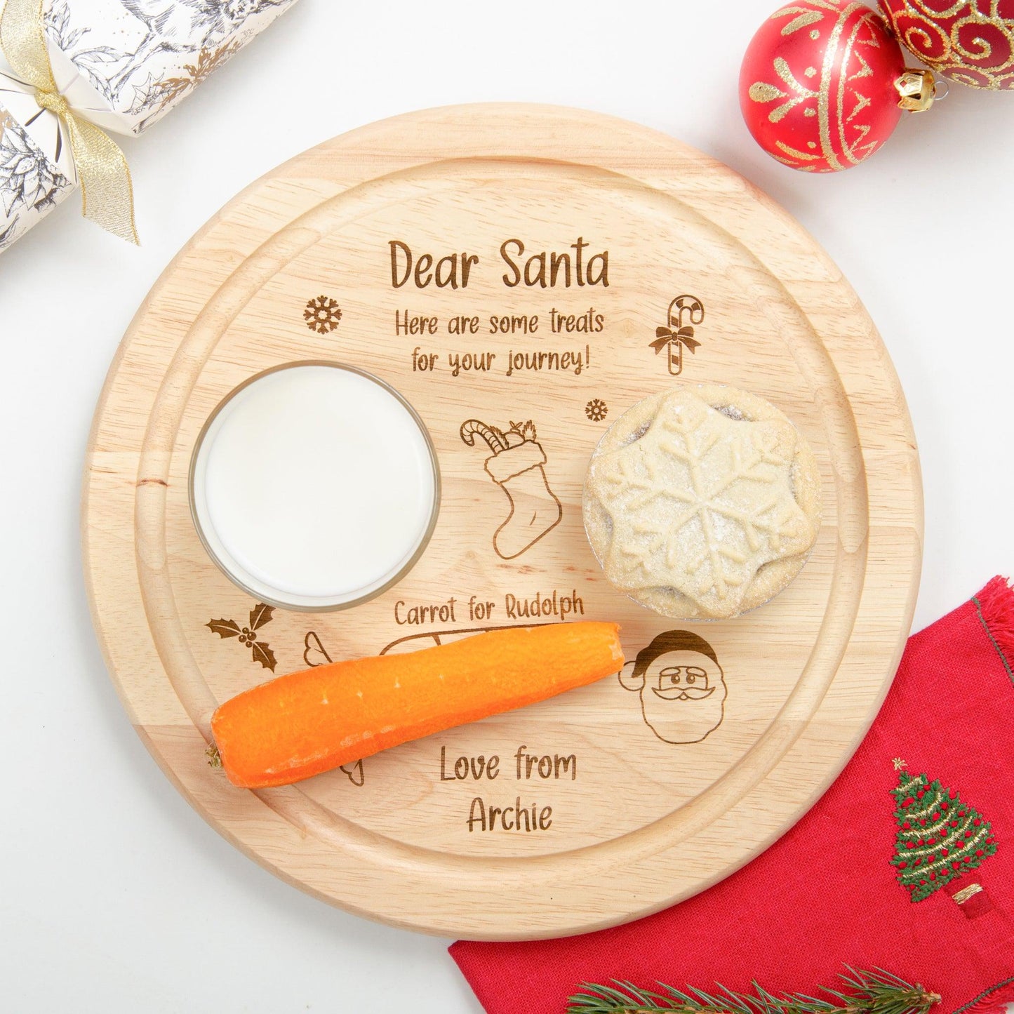 Christmas Eve board for Santa - Stag Design