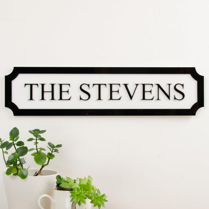 Personalised street sign - Stag Design