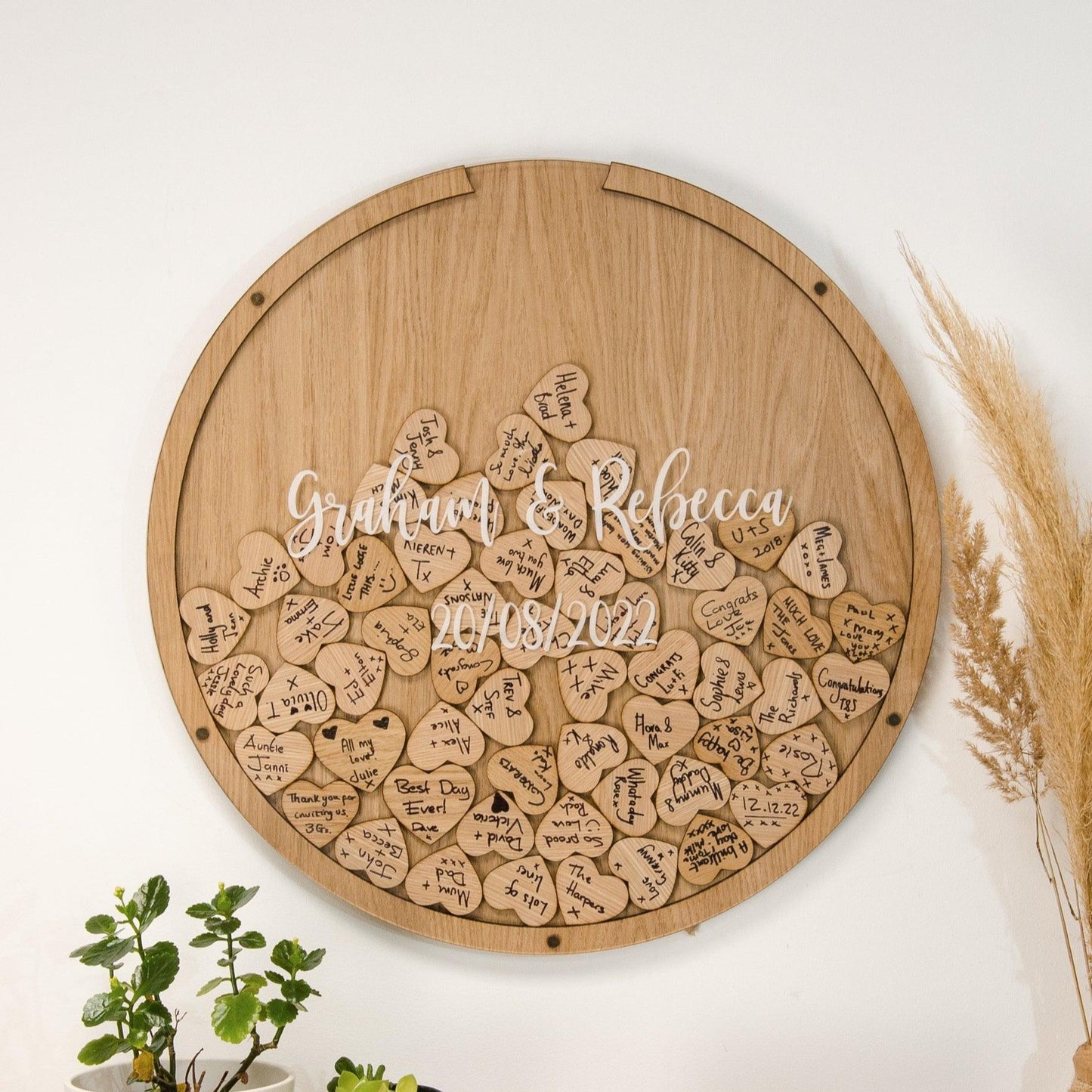 Alternative wedding circle dropbox guest book - Stag Design